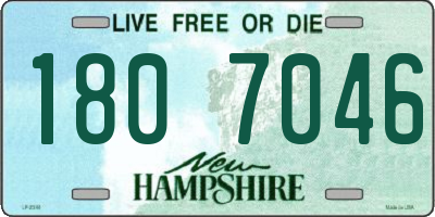 NH license plate 1807046