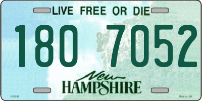 NH license plate 1807052