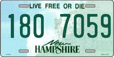 NH license plate 1807059
