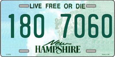 NH license plate 1807060