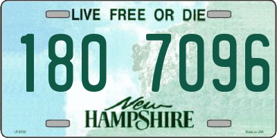 NH license plate 1807096