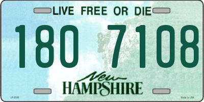 NH license plate 1807108