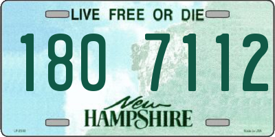 NH license plate 1807112
