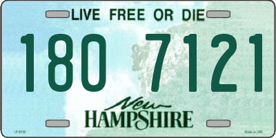 NH license plate 1807121