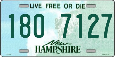 NH license plate 1807127