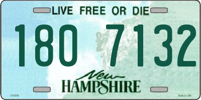 NH license plate 1807132