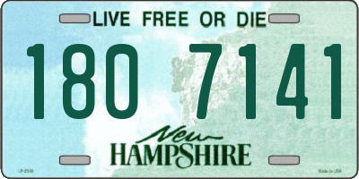NH license plate 1807141