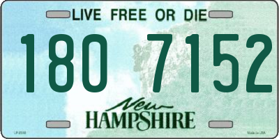 NH license plate 1807152