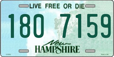 NH license plate 1807159