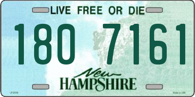 NH license plate 1807161