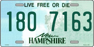 NH license plate 1807163
