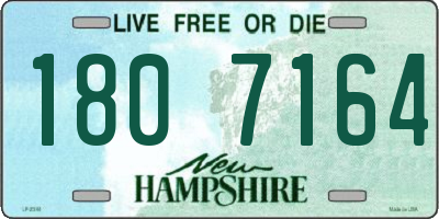 NH license plate 1807164