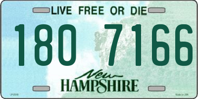 NH license plate 1807166