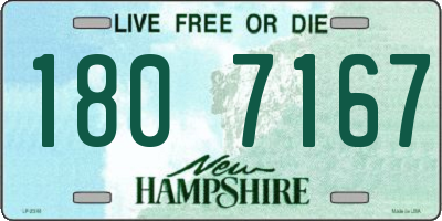 NH license plate 1807167