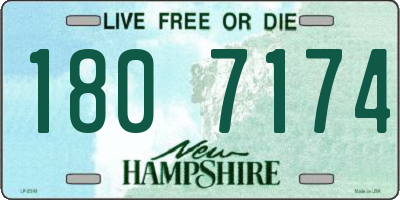 NH license plate 1807174