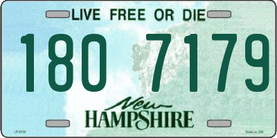 NH license plate 1807179