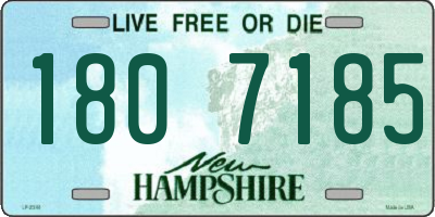 NH license plate 1807185