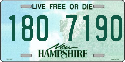 NH license plate 1807190