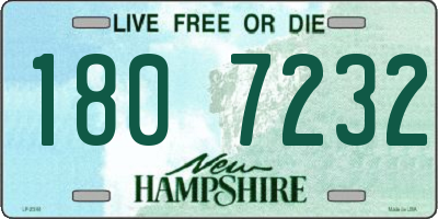 NH license plate 1807232