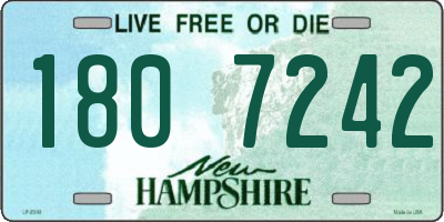 NH license plate 1807242