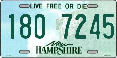 NH license plate 1807245