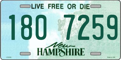 NH license plate 1807259