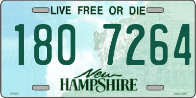 NH license plate 1807264