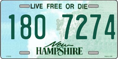 NH license plate 1807274