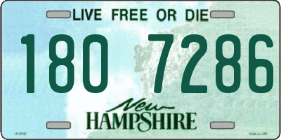 NH license plate 1807286