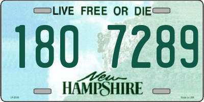 NH license plate 1807289