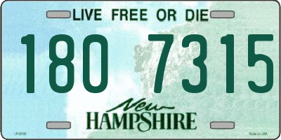 NH license plate 1807315