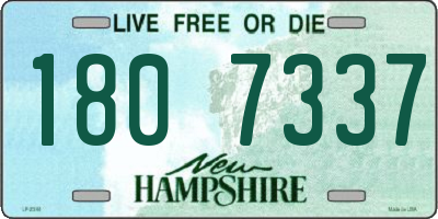 NH license plate 1807337