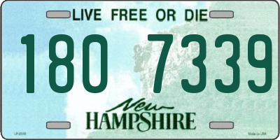 NH license plate 1807339