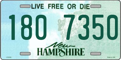 NH license plate 1807350