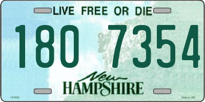 NH license plate 1807354