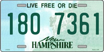 NH license plate 1807361