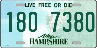 NH license plate 1807380