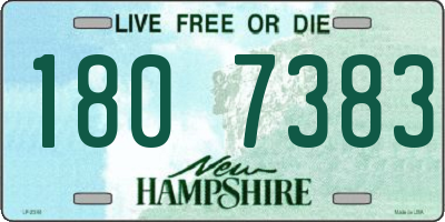 NH license plate 1807383