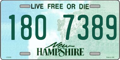 NH license plate 1807389