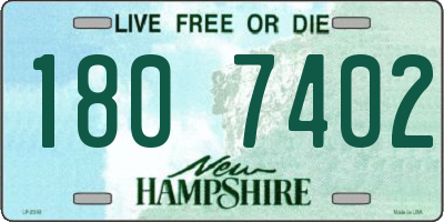 NH license plate 1807402