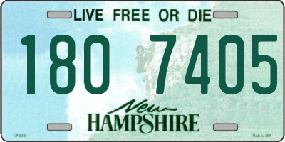 NH license plate 1807405