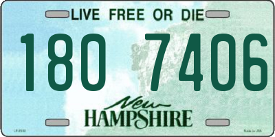 NH license plate 1807406