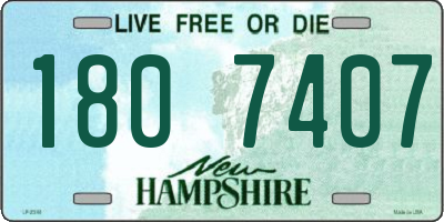NH license plate 1807407