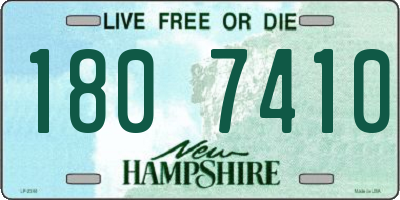 NH license plate 1807410