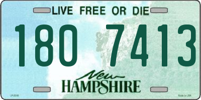 NH license plate 1807413