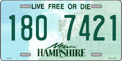 NH license plate 1807421