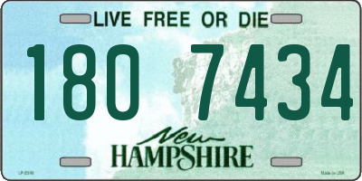 NH license plate 1807434