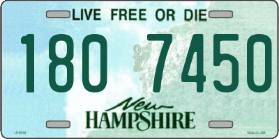 NH license plate 1807450