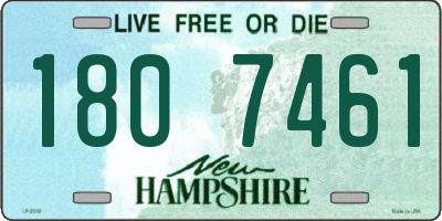 NH license plate 1807461
