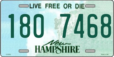 NH license plate 1807468